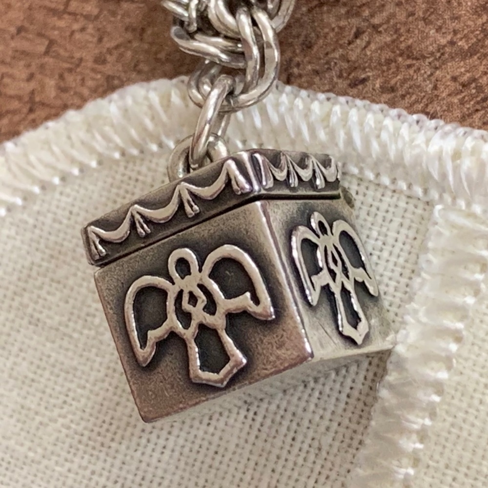 James Avery Angel Prayer Box charm NOT CUT Loop in tact